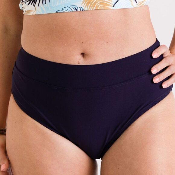 Purple Mid Rise Full Coverage Bikini Swim Bottoms - Picture 7 of 13